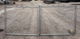 Double Residential Chain Link Swing Gate